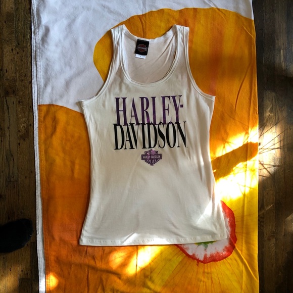 Authentic Harley Davidson tank top white size M - Picture 2 of 2